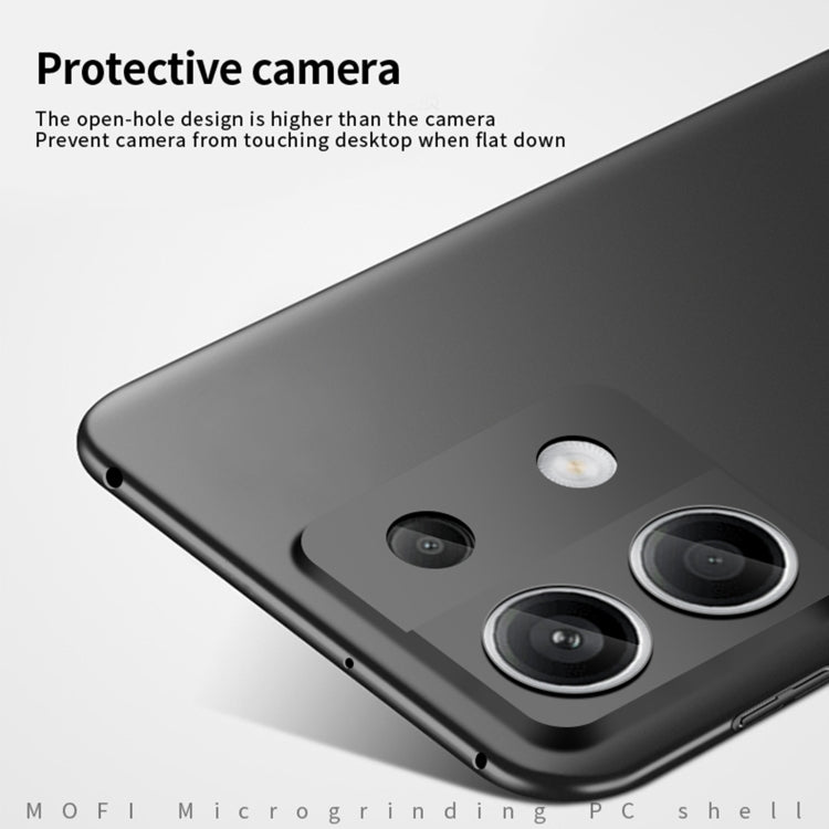 For Xiaomi Redmi Note 13 5G MOFI Micro-Frosted PC Ultra-thin Hard Phone Case(Blue)