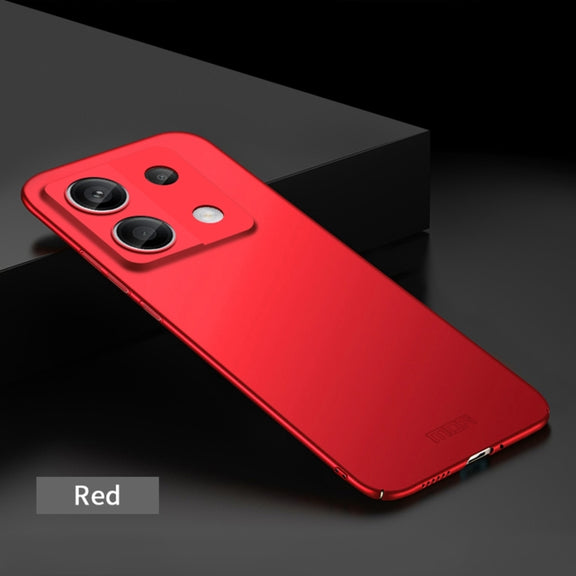 For Xiaomi Redmi Note 13 5G MOFI Micro-Frosted PC Ultra-thin Hard Phone Case(Red)