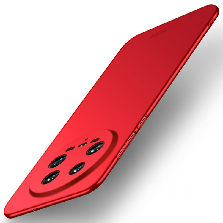 For?Xiaomi 14 Ultra MOFI Micro-Frosted PC Ultra-thin Hard Phone Case(Red)
