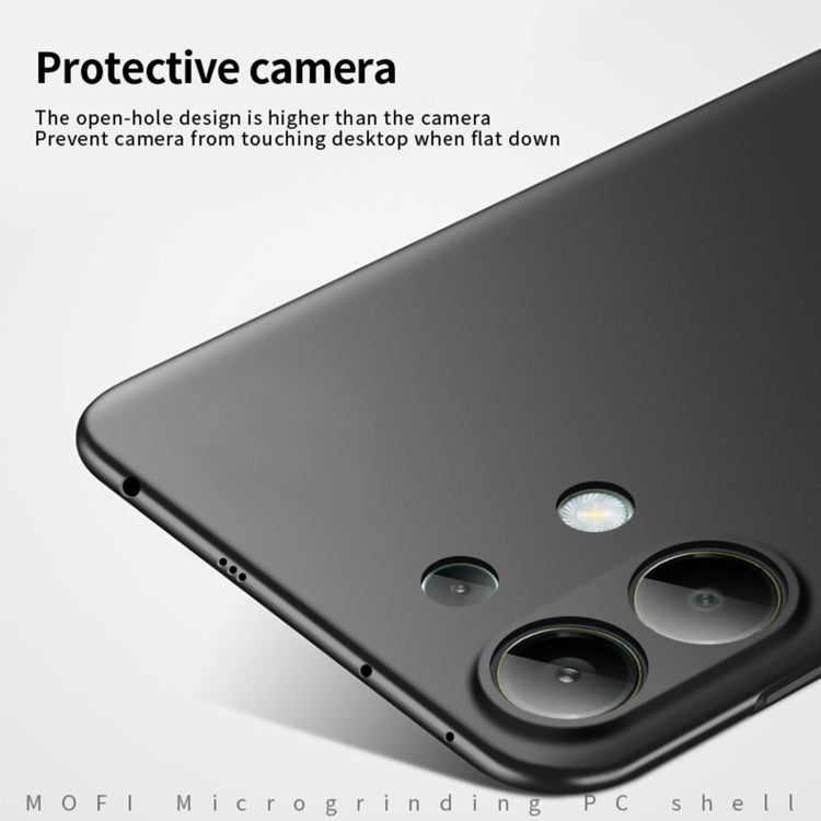 For Xiaomi Redmi Note 13 4G MOFI Micro-Frosted PC Ultra-thin Hard Phone Case(Blue)
