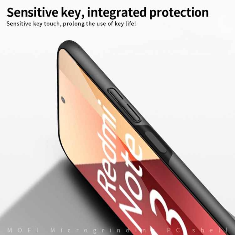 For Xiaomi Redmi Note 13 4G MOFI Micro-Frosted PC Ultra-thin Hard Phone Case(Red)