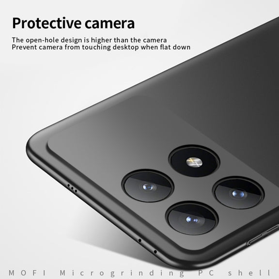 For Xiaomi Redmi K70 / K70 Pro MOFI Micro-Frosted PC Ultra-thin Hard Phone Case(Blue)