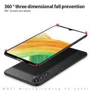 For Samsung Galaxy A55 5G MOFI Fandun Series Frosted PC Ultra-thin All-inclusive Phone Case(Blue)