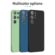 For Samsung Galaxy S24 Ultra 5G PINWUYO Sense Series Liquid Silicone TPU Phone Case(Black)
