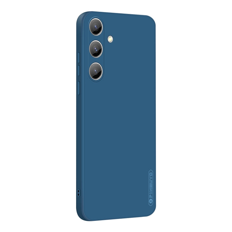 For Samsung Galaxy S25 5G PINWUYO Sense Series Liquid Silicone TPU Phone Case(Blue)