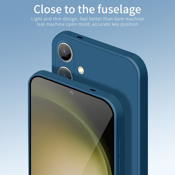 For Samsung Galaxy S25+ 5G PINWUYO Sense Series Liquid Silicone TPU Phone Case(Blue)