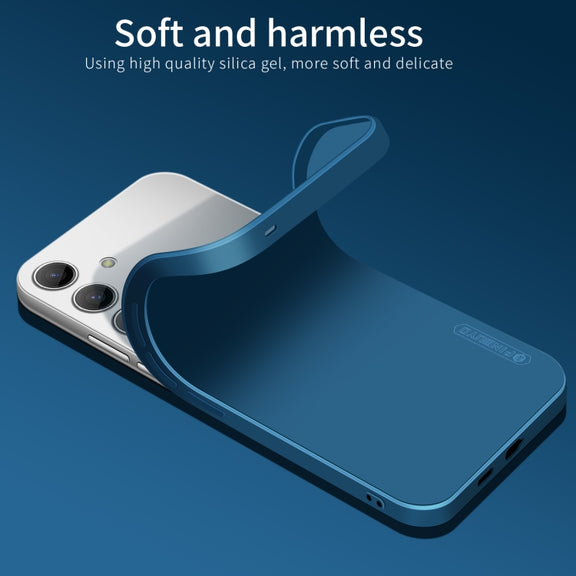 For Samsung Galaxy S25+ 5G PINWUYO Sense Series Liquid Silicone TPU Phone Case(Blue)