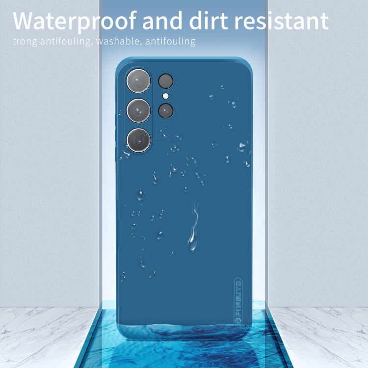 For Samsung Galaxy S25 Ultra 5G PINWUYO Sense Series Liquid Silicone TPU Phone Case(Black)