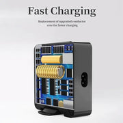 PD-75 Desktop PD Type-C USB QC 3.0 Fast Mobile Phone Charging Station Multifunctional Wireless Charger(AU Plug)