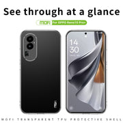 For?OPPO Reno10 Pro+ MOFI Ming Series Transparent Ultra-thin TPU Phone Case(Transparent)