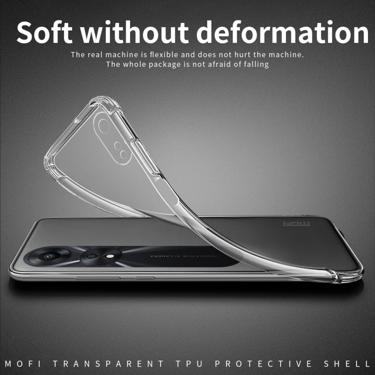 For OPPO A58 4G MOFI Ming Series Transparent Ultra-thin TPU Phone Case(Transparent)
