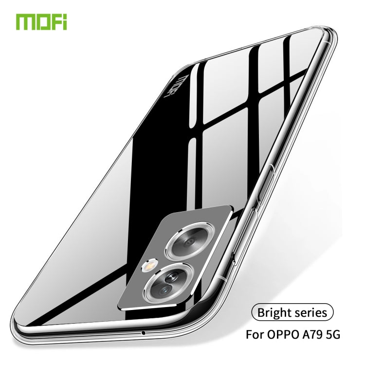 For OPPO A79 5G / A2 MOFI Ming Series Transparent Ultra-thin TPU Phone Case(Transparent)