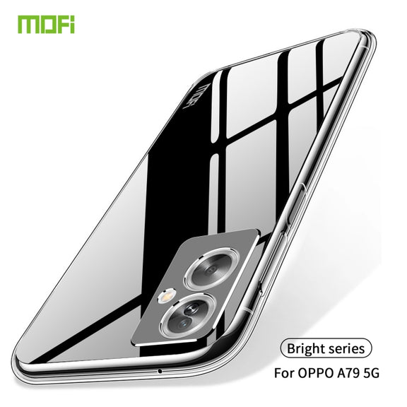 For OPPO A79 5G / A2 MOFI Ming Series Transparent Ultra-thin TPU Phone Case(Transparent)