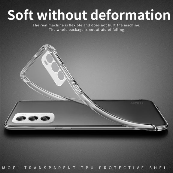 For OPPO Reno12 Pro Global MOFI Ming Series Transparent Ultra-thin TPU Phone Case(Transparent)