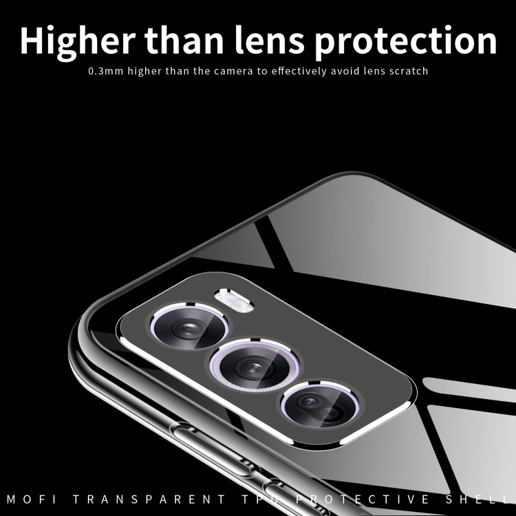 For OPPO Reno12 Pro Global MOFI Ming Series Transparent Ultra-thin TPU Phone Case(Transparent)