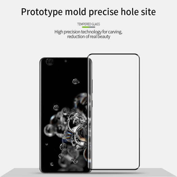 For OnePlus Ace 2 MOFI 9H 3D Explosion-proof Hot Bending Full Screen Tempered Glass Film(Black)