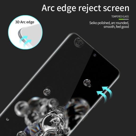 For OnePlus Ace 2 MOFI 9H 3D Explosion-proof Hot Bending Full Screen Tempered Glass Film(Black)