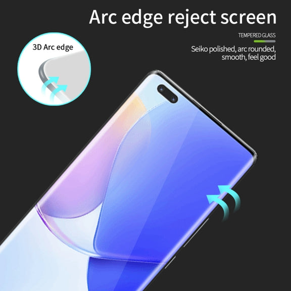 For Huawei nova 11 Ultra MOFI 9H 3D Explosion-proof Hot Bending Full Screen Tempered Glass Film(Black)