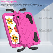 For Huawei Matepad SE 10.4 2023 Ice Baby EVA Shockproof Hard PC Tablet Case(Rose Red+Black)