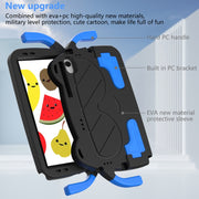 For Huawei Matepad Pro 10.8 2021/2019 Ice Baby EVA Shockproof Hard PC Tablet Case(Black+Blue)