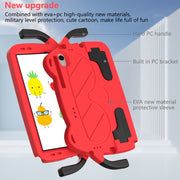 For Nokia T20 10.36 2021 Ice Baby EVA Shockproof Hard PC Tablet Case(Red+Black)