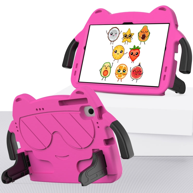 For Nokia T20 10.36 2021 Ice Baby EVA Shockproof Hard PC Tablet Case(Rose Red+Black)