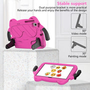 For Nokia T20 10.36 2021 Ice Baby EVA Shockproof Hard PC Tablet Case(Rose Red+Black)