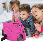 For Nokia T20 10.36 2021 Ice Baby EVA Shockproof Hard PC Tablet Case(Rose Red+Black)