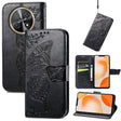 For Huawei Nova Y91 Butterfly Love Flower Embossed Leather Phone Case(Black) - Huawei Cases by PMC TechLife | Online Shopping South Africa | PMC TechLife