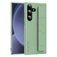 For Samsung Galaxy S25+ 5G Skin Elastic Wrist Grip Back Cover Phone Case(Light Green) - free shipping - PMC Jewellery - Order now!
