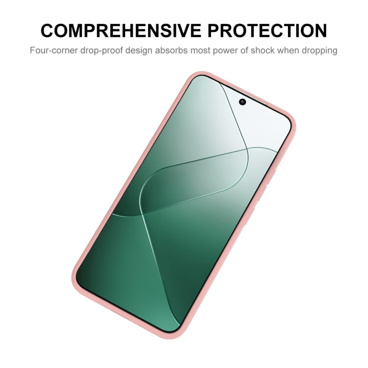 For Xiaomi 14 ENKAY Hat-Prince Liquid Silicone Shockproof Soft Phone Case(Black)