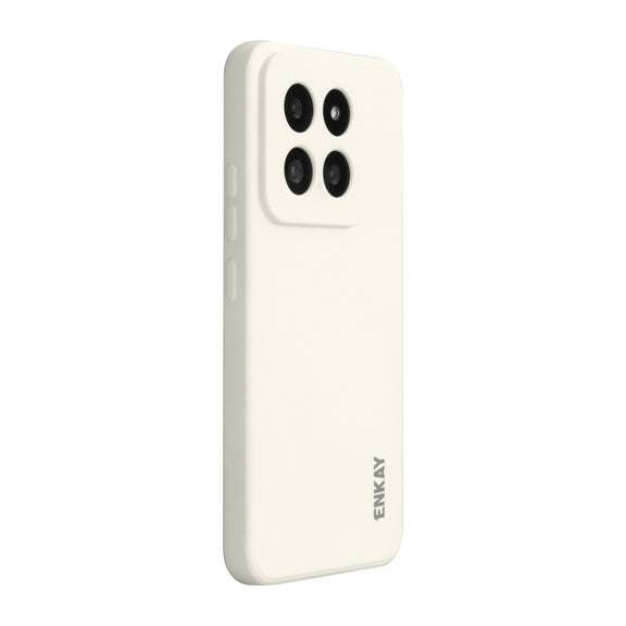 For Xiaomi 14 Pro ENKAY Hat-Prince Liquid Silicone Shockproof Soft Phone Case(Beige)