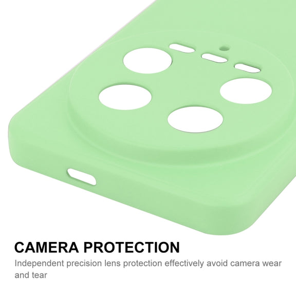 For Xiaomi 14 Ultra ENKAY Hat-Prince Liquid Silicone Shockproof Soft Phone Case(Dark Green)