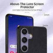 For Samsung Galaxy S25+ 5G Retro Skin-feel Ring Card Wallet Phone Case(Black)