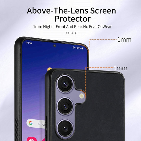 For Samsung Galaxy S25+ 5G Retro Skin-feel Ring Card Wallet Phone Case(Black)