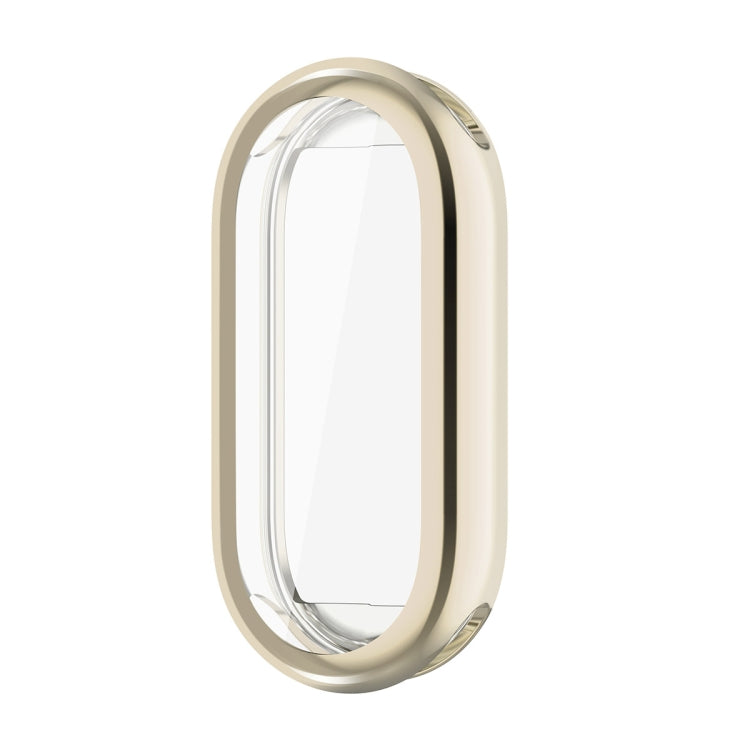 For Xiaomi Mi Band 8 ENKAY Hat-Prince Full Coverage Electroplated Soft TPU Case with Screen Protection(Golden)