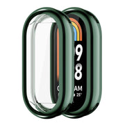 For Xiaomi Mi Band 8 ENKAY Hat-Prince Full Coverage Electroplated Soft TPU Case with Screen Protection(Dark Green)