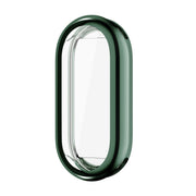 For Xiaomi Mi Band 8 ENKAY Hat-Prince Full Coverage Electroplated Soft TPU Case with Screen Protection(Dark Green)