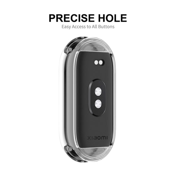 For Xiaomi Mi Band 8 ENKAY Hat-Prince Full Coverage Transparent Soft TPU Case with Screen Protection