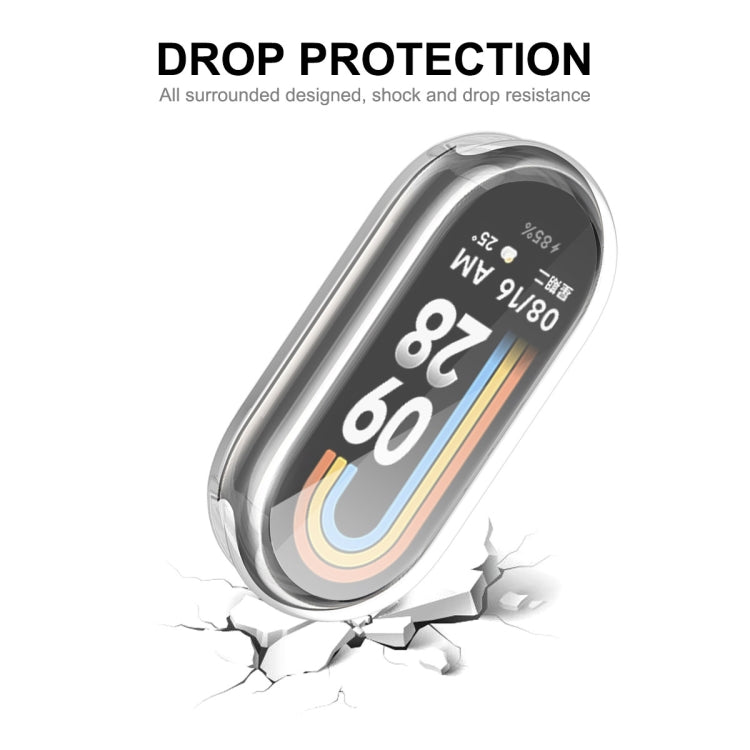 For Xiaomi Mi Band 8 ENKAY Hat-Prince Full Coverage Transparent Soft TPU Case with Screen Protection