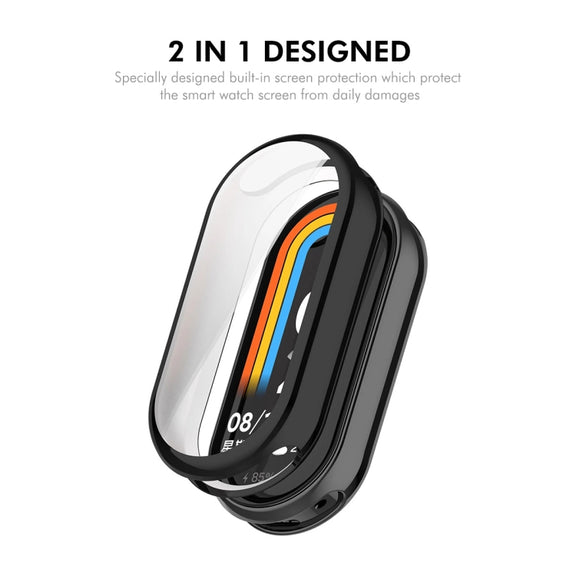 For Xiaomi Smart Band 9 / 9 NFC ENKAY Hat-Prince Full Coverage Transparent Soft TPU Case with Screen Protection