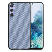 For Samsung Galaxy S25+ 5G Carbon Fiber Texture Leather Back Cover Phone Case(Blue)