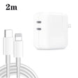 35W PD3.0 USB-C / Type-C Dual Port Charger with 2m Type-C to 8 Pin Data Cable, US Plug - free shipping - PMC TechLife - Order now!