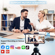 One by Two 3 in 1 Lavalier Noise Reduction Wireless Microphone for iPhone / iPad / Android / Camera