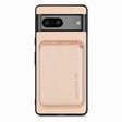 For Google Pixel 7 Carbon Fiber Leather Card Magsafe Phone Case(Khaki) - free shipping - PMC TechLife - Order now!