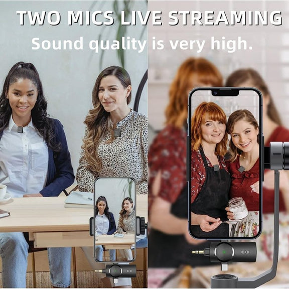 One by One 3 in 1 Mini Wireless Lavalier Microphone for iPhone / iPad / Android / PC Camera