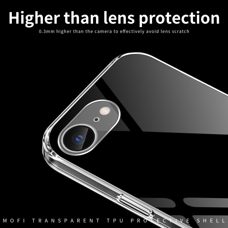 For iPhone 16e MOFI Ming Series Ultra-thin TPU Phone Case(Transparent)