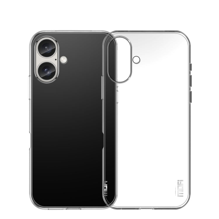 For iPhone 16 Plus MOFI Ming Series Ultra-thin TPU Phone Case(Transparent)