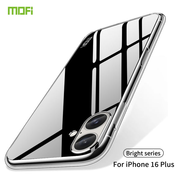 For iPhone 16 Plus MOFI Ming Series Ultra-thin TPU Phone Case(Transparent)