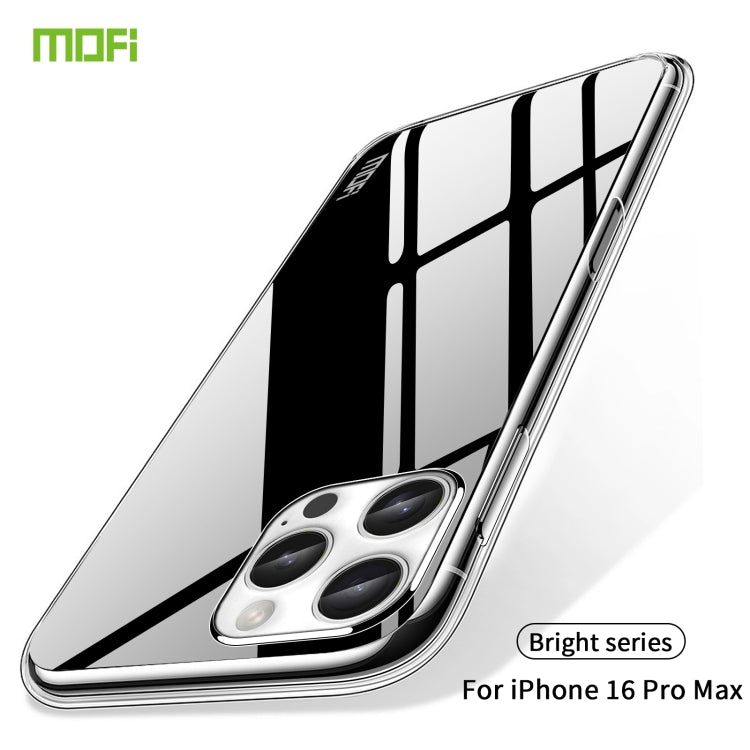 For iPhone 16 Pro Max MOFI Ming Series Ultra-thin TPU Phone Case(Transparent)